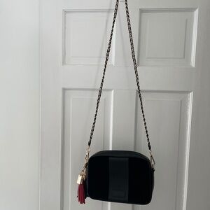 Pom Pom London City Suede and Leather Bag